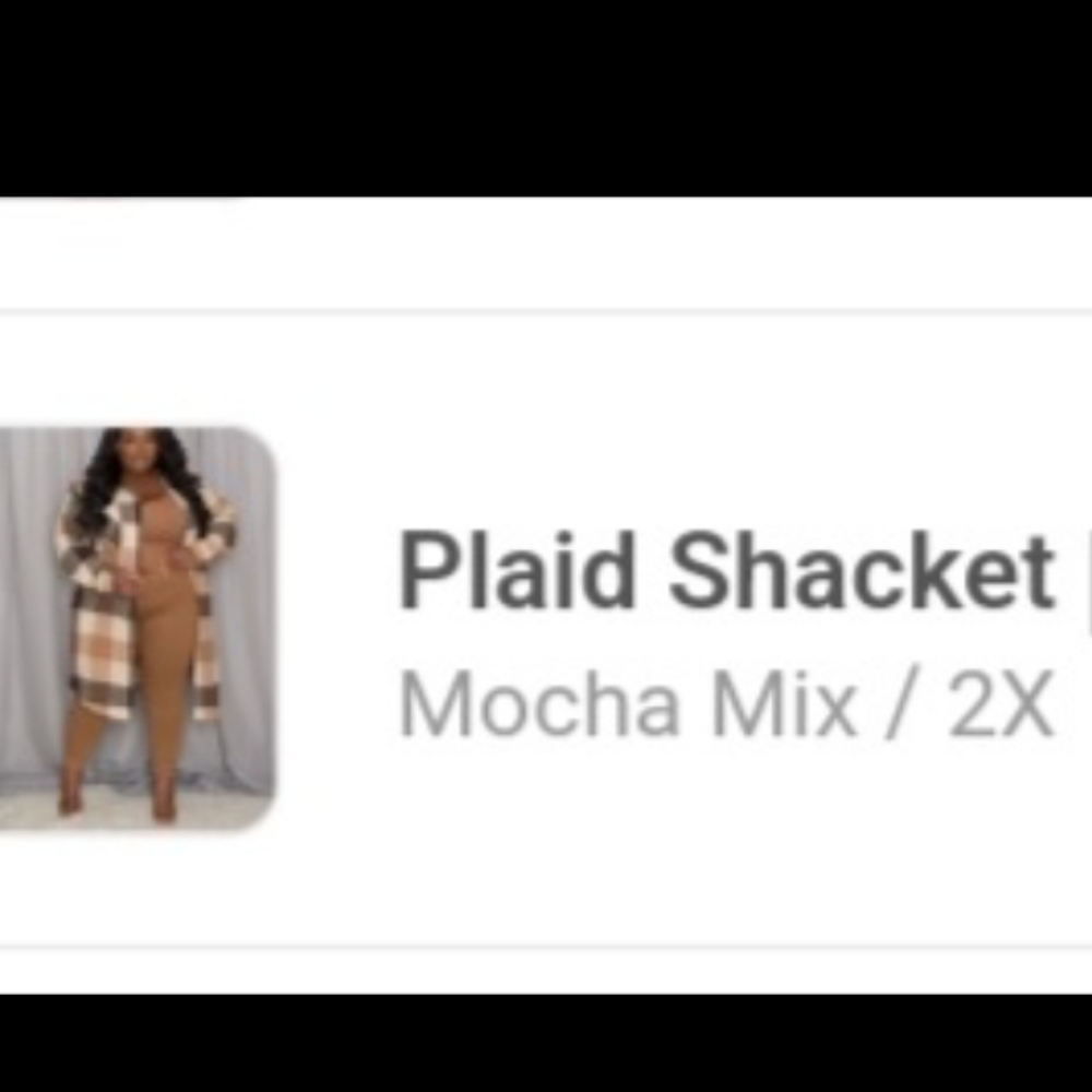 Oversized shacket